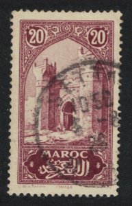 SALE Fr. Morocco Tower of Hassan Rabat Red Brown 1923 Canc SC#96 SG#129a MI#56