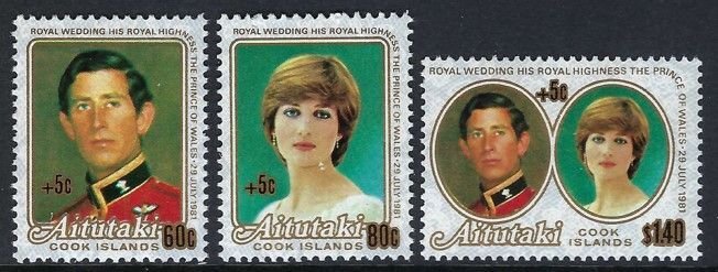 Aitutaki Sc #B35-B37: International Year for Disabled Persons, 1981 MNH CV $2.25