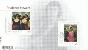 Canada 2010 Prudence Heward Souvenir Sheet, #2396 Used