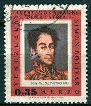 Venezuela 1966; Sc. # C942; Used Single Stamp