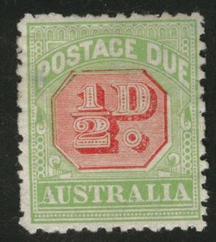 AUSTRALIA Scott J39 1917 Postage Due p 11 MH* small thin