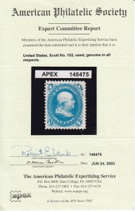 102 VF-XF APS cert face free cancel with nice color ! see pic !