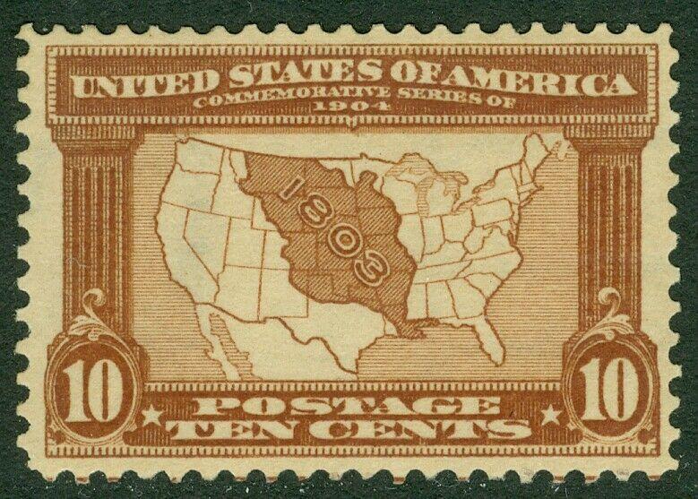 EDW1949SELL : USA 1904 Scott #327 Very Fine-Extra Fine, Mint OG VLH. Cat $125.00