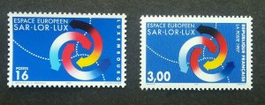 *FREE SHIP France - Luxembourg Joint Issue 1997 (stamp pair) MNH