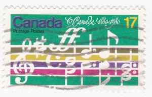 Canada - 1980 -  Cent National Song- 17c Multi - Used SG 980