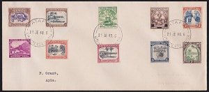 TOKELAU IS 1948 cover last day of use Samoa Stamps, Atafu cds..............a5249