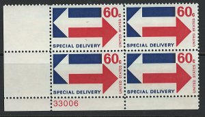 US Scott E23! Plate Block! MNH!