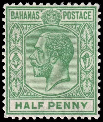 Bahamas - Scott 70 - Mint-Hinged - Thins - Pencil Marks on Back