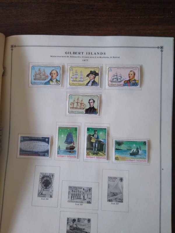 collection on pages 10% of Scott CV Gilbert & Ellice Islands 1956-77 CV $70.50