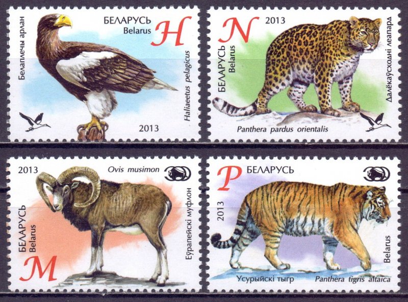 Belarus. 2013. 959-62. fauna Zoo. MNH.