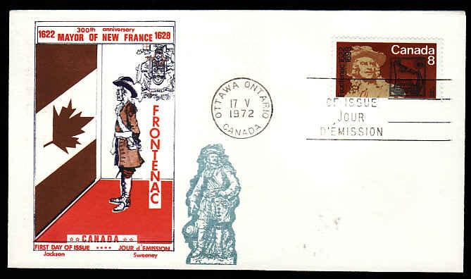 Canada #12599 - 8c Frontenac on an Overseas Mailer FDC [ #561 ]with an unusual