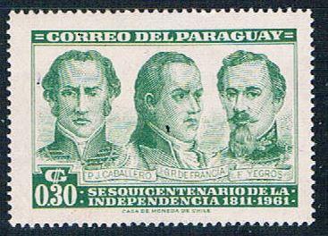 Paraguay 582 MNH Revolutionary leaders 1961 (P0302)