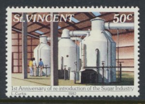 St. Vincent  SC# 639  MNH  Sugar Industry 1982  see detail & scan