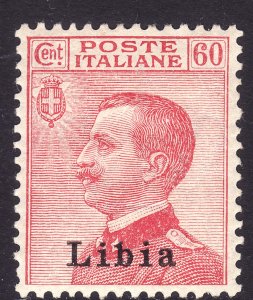 1918 Libia Italy 60¢ Victor Emmmanuel overprint MMH XF Sc# 12 CV $19.00