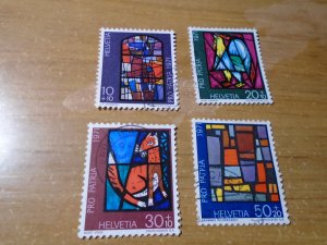 Switzerland  #  B398-401  used