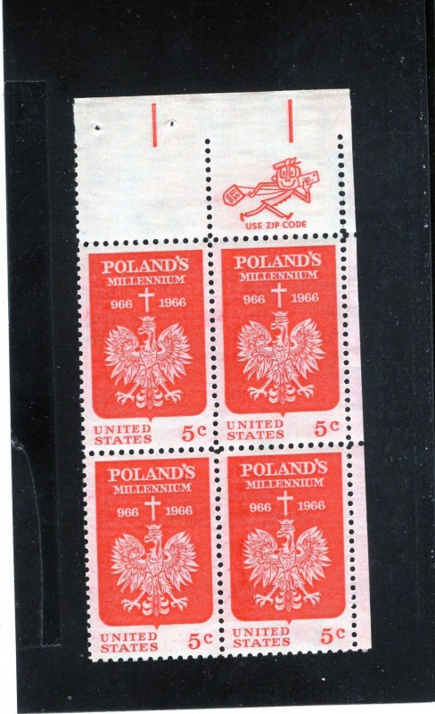 1313 Poland, MNH UR-ZIP blk/4