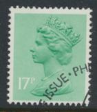 Great Britain SG X951 Sc# MH96    Used with first day cancel - Machin 17p