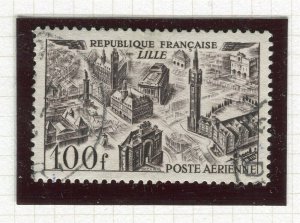 FRANCE; 1949-50 early AIRMAIL issue fine used 100Fr. value