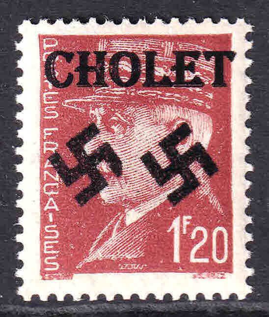 FRANCE 438 CHOLET OVERPRINT OG NH U/M VF BEAUTIFUL GUM