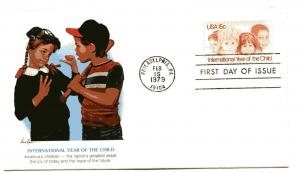 1772 International Year of the Child, Fleetwood, FDC