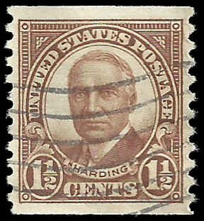 # 686 Used Brown Warren G. Harding XF+