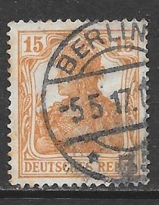 Germany 99: 15pf Germania, used, F-VF