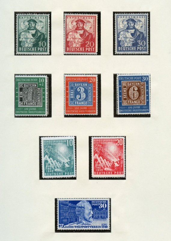 GERMANY SCOTT#662/669+  MINT NEVER HINGED AS SHOWN
