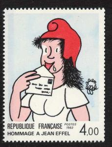 France 1868 MNH Cartoon, Nomage to Jean Effel