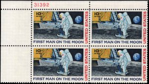 US #C76 10¢ MOON LANDING MNH UL PLATE BLOCK #31392 DURLAND $1.25