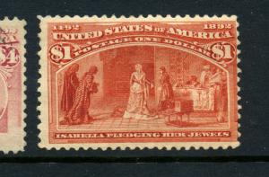 Scott 241 High Value Columbian  Mint Stamp  (Stock 241-28)