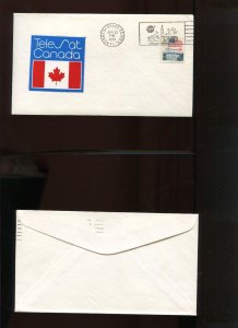 TELESAT CANADA APRIL 20 1973 CACHET COVER (HR821) NASA RELATED