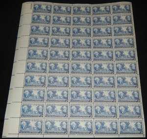 MALACK 982 3c Washington & Lee, Full Sheet, F/VF OG ..MORE.. sheet982