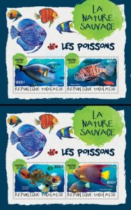 TOGO - 2018 - Fishes #1 - Perf Souv Sheet - Mint Never Hinged