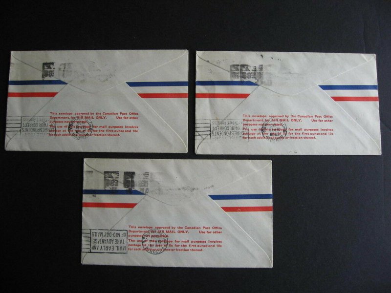CANADA 3 FFC (First Flight Covers) Sep 13/1930 Vancouver Airport Dedication! 