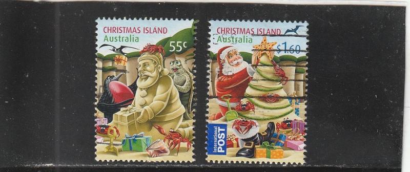 Christmas Island  Scott#  506-7  Used