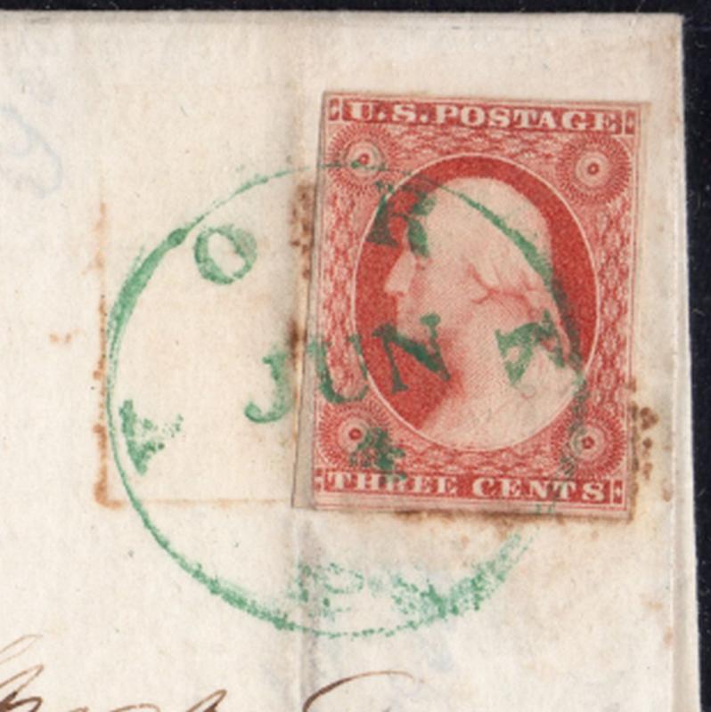 US Sc #11 Cover w/ Green YORK, PA Cancel