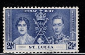 St. Lucia #109 Coronation Issue - Unused NG