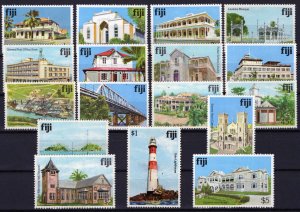 Fiji 409-425 MLH 1979 Definitives (no #411B) Architecture ZAYIX 0324S0009