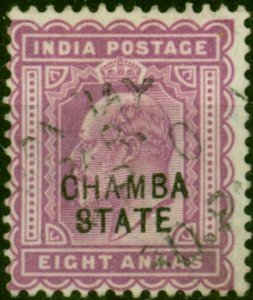 Chamba 1904 8a Purple SG37 Fine Used