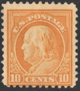 SC#510 10¢ Franklin Single (1917) MLH