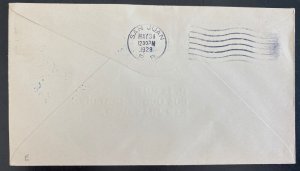 1928 Dominican Republic First Flight Airmail Cover FFC To San Juan Puerto Rico 