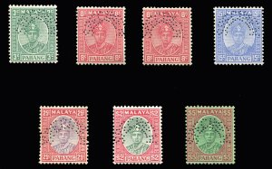 Malayan States - Pahang #31A/43S (SG 31/46s) Cat£500 (for complete set), 193...