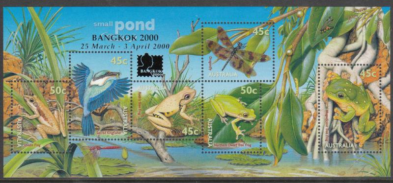 Australia 1999 Small Pond SS Overprint Bangkok MNH