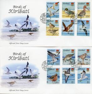 Kiribati Birds Stamps 2008 FDC Bird Definitives Terns Gulls Ducks 12v / 2 Covers