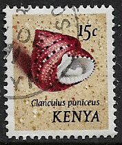 Kenya #38 Used Stamp - Seashell