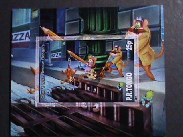 ​TONGA-DISNEY- CHIP & DALE RESCUE RANGERS-MNH IMPERF S/S-VF COLLETIBLE STAMPS