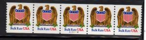 #2602 MNH strip/5 #A21112 10c Eagle & Shield 1991-93 Issue 