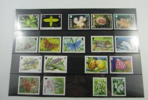 2004-06  Jersey Flora & Fauna Butterflies Swan Flowers Mushrooms MNH stamps