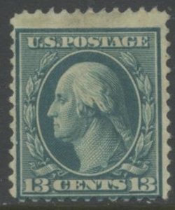 US Sc#339 1908 1c Franklin DL Wmk. 191 Avg-Fine Centered OG Mint Hinged