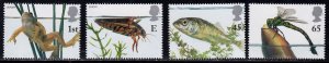 Great Britain 2001 -  Pond Life MNH set # 1981-1984